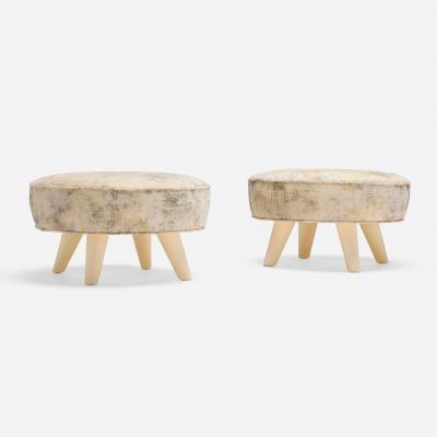 William Billy Haines William Billy Haines Pair of Swivel Stools c 1955