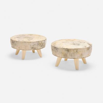 William Billy Haines William Billy Haines Pair of Swivel Stools c 1955