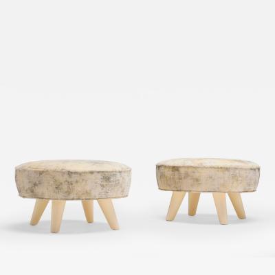 William Billy Haines William Billy Haines Pair of Swivel Stools c 1955