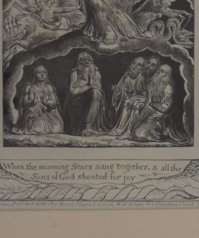 William Blake Illustration from the Book of Job England circa 1900