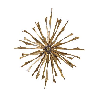 William Bowie William Bowie Mid Century Abstract Brass Wall Sculpture