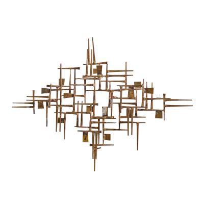 William Bowie William Bowie Mid Century Abstract Nail Wall Sculpture