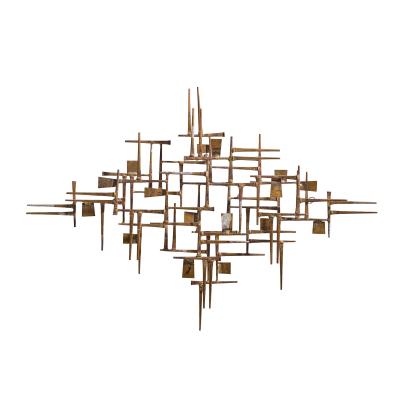 William Bowie William Bowie Mid Century Abstract Nail Wall Sculpture