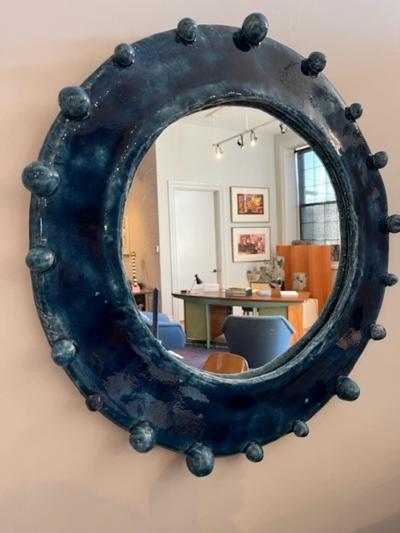 William Coggin Will Coggin Blue Ceramic Mirror 2025