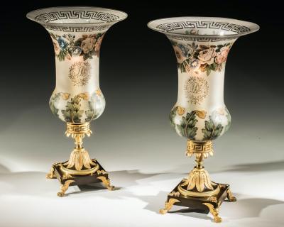 William Collins A HIGHLY UNUSUAL PAIR OF REGENCY STORM LIGHTS