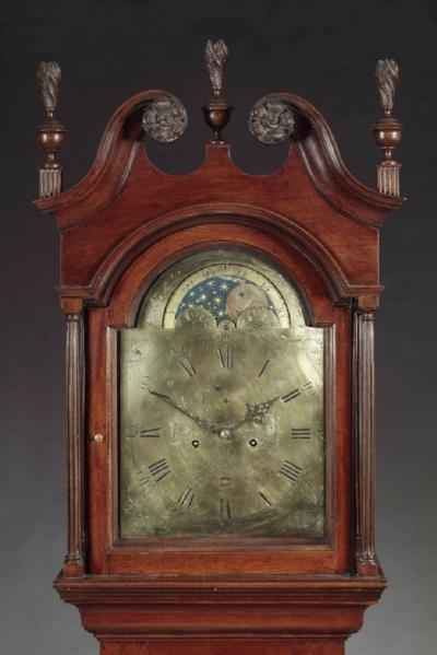 William Connell CHIPPENDALE CARVED TALL CASE