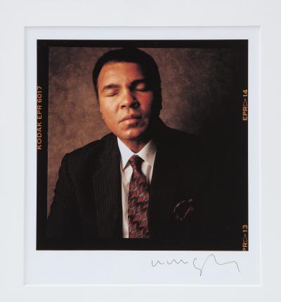 William Coupon A Framed Photo of Muhammad Ali 1991