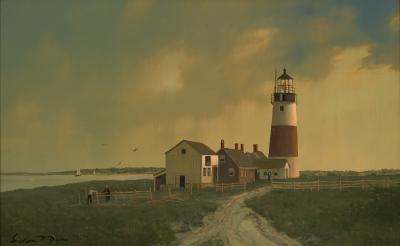 William Davis Sankaty Light Nantucket Circa 1860s