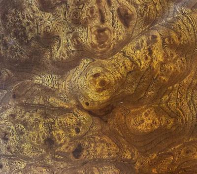 William Doezema 1970s William Doezema Mastercraft Burlwood Brass Credenza Hollywood Regency