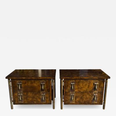 William Doezema Pair of William Doezema for Mastercraft Mid Century Modern Nightstands