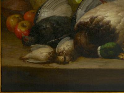 William Duffield Fruit Game Still Life Oil Painting by William Duffield British 1816 1863 