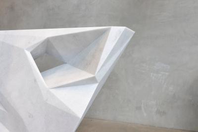 William Emmerson Drift Marble Console by William Emmerson