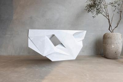 William Emmerson Drift Marble Console by William Emmerson