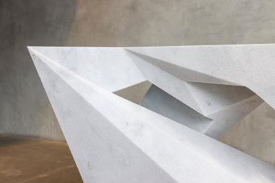 William Emmerson Drift Marble Console by William Emmerson