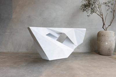 William Emmerson Drift Marble Console by William Emmerson
