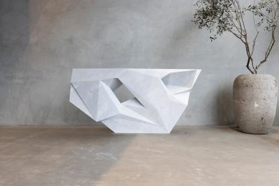 William Emmerson Drift Marble Console by William Emmerson