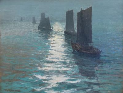 William Frederic Ritschel Ships at Sea