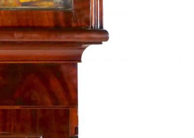 William Fuller Curtis Antique Mahogany Wood Longcase Clock