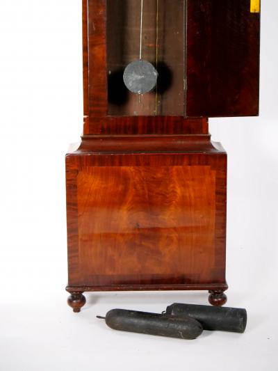 William Fuller Curtis Antique Mahogany Wood Longcase Clock