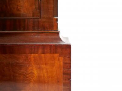 William Fuller Curtis Antique Mahogany Wood Longcase Clock