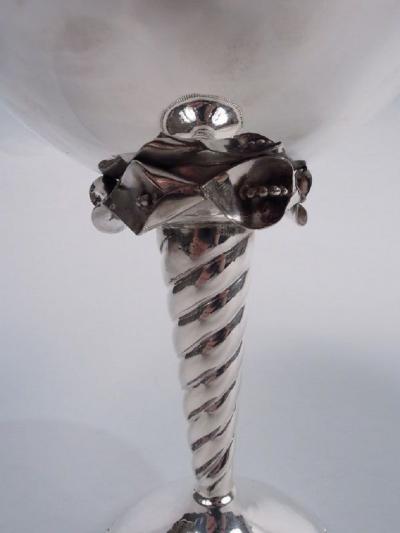 William G DeMatteo DeMatteo Midcentury Modern Sterling Silver Compote