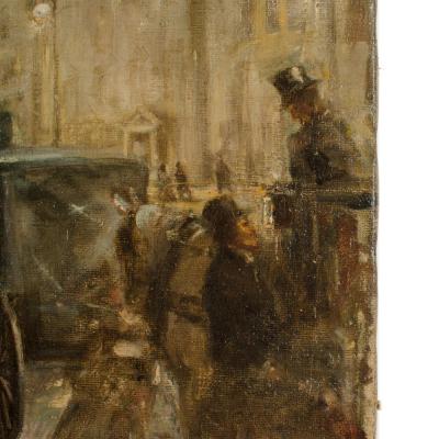 William Gordon Burn Murdoch British 1862 1939 Busy European Street Scene