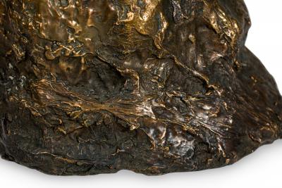 William Guillon French Contemporary Khaos Sculptural Bronze Table Lamp