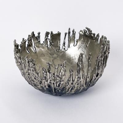 William Guillon GRAVITY BOWL S One of a kind white bronze bowl signed