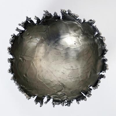 William Guillon GRAVITY BOWL S One of a kind white bronze bowl signed