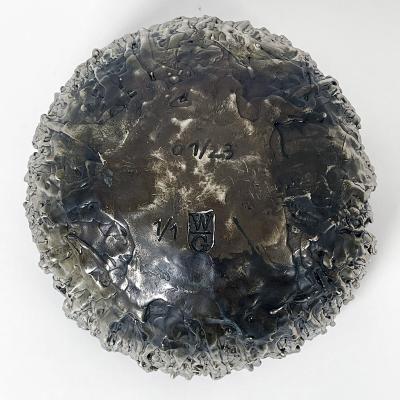 William Guillon GRAVITY BOWL S One of a kind white bronze bowl signed