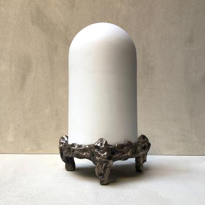 William Guillon NOVA Bronze and porcelain lighting sculpture
