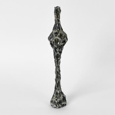 William Guillon OMNIA VANITAS 3 One of a kind white bronze candleholder for 1 candle signed