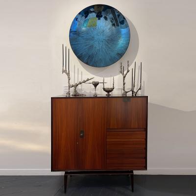 William Guillon OMNIA VANITAS 9 One of a kind white bronze candleholder for 5 candles signed