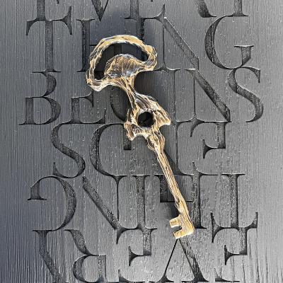 William Guillon WHERE EVERYTHING ENDS WHERE EVERYTHING BEGINS Sculptural bronze key 2
