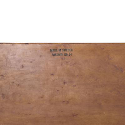 William Hinn William Hinn Mid Century Walnut Curved Front Lowboy Dresser