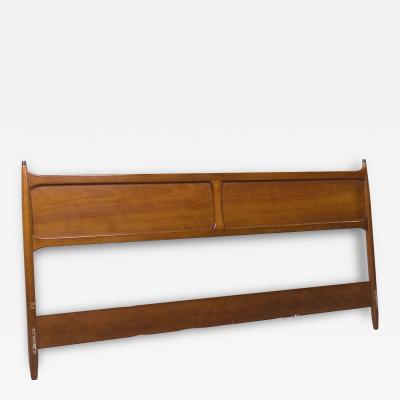 William Hinn William Hinn Mid Century Walnut King Headboard