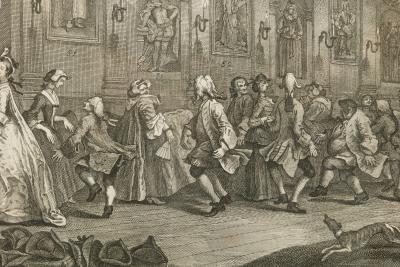 William Hogarth English Georgian Framed Print of Analysis of Beauty Plate II 