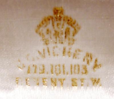 William Hornby English Edwardian Silver Gilt Lucky Charm Place Card Holders 1905