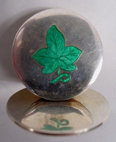 William Hornby English Edwardian Silver Gilt Lucky Charm Place Card Holders 1905