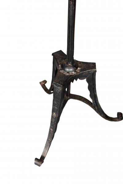 William Hunt Diederich Pair of Wrought Iron Floor Lamps By William Hunt Diederich