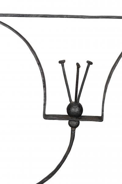 William Hunt Diederich Pair of Wrought Iron Floor Lamps By William Hunt Diederich