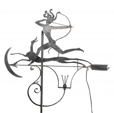 William Hunt Diederich Pair of Wrought Iron Floor Lamps By William Hunt Diederich