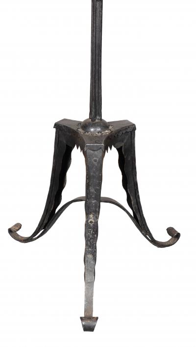 William Hunt Diederich Pair of Wrought Iron Floor Lamps By William Hunt Diederich