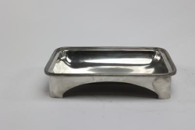 William Hutton William Hutton Arts Crafts Pewter Muffin Dish with a Ruskin Jewel to the Lid