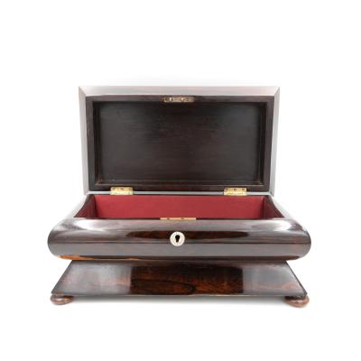 William IV Accordion Shaped Rosewood Box