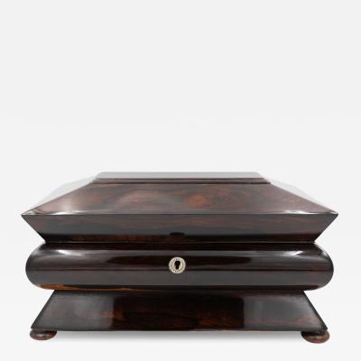 William IV Accordion Shaped Rosewood Box