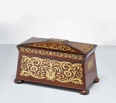 William IV Boulle Tea Caddy
