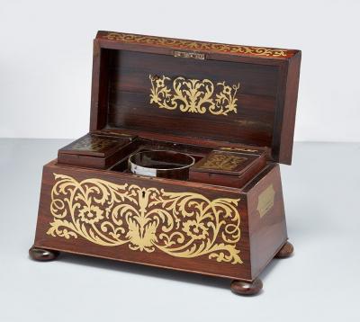 William IV Boulle Tea Caddy