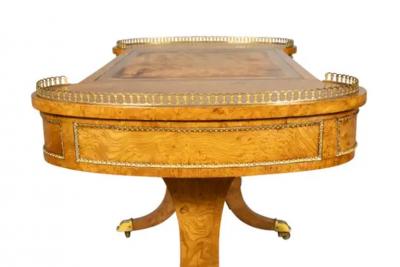 William IV Burl Elm Writing Table
