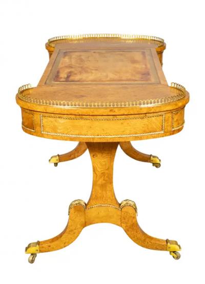 William IV Burl Elm Writing Table